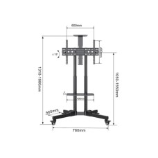 XSTAND 32/75 Podni pokretni nosač za TV XSTAND 32/75 Podni pokretni nosač za TV