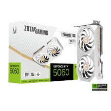 ZOTAC NVidia GeForce RTX 5060 Twin Edge OC 8GB GDDR7 White Edition ZT-B50600Q-10M ZOTAC NVidia GeForce RTX 5060 Twin Edge OC 8GB GDDR7 White Edition ZT-B50600Q-10M