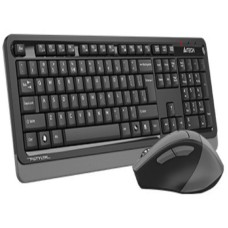 A4 TECH Bezicna tastatura US-LAYOUT + bezicni mis USB, Grey FG1035