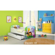 ACMA 1 Krevet za decu sa dodatnom fiokom 140 x 70 cm