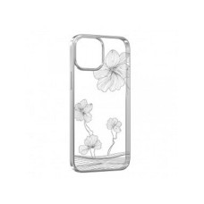 DEVIA Futrola Hard Case Devia Crystal Flora za Iphone 13 srebrna 24604
