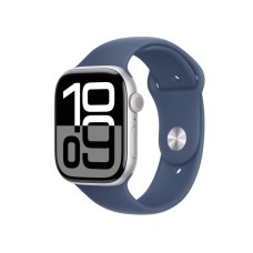 APPLE Watch S10 GPS 46mm Silver Alu Case with Denim Sport Band - M/L (mwwm3qv/a)
