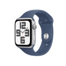 APPLE Watch SE2 v3 GPS 44mm Silver Alu Case with Denim Sport Band - M/L (mxer3qv/a)