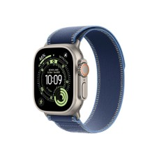 APPLE Watch Ultra 3 Cellular 49mm Natural Titanium Case with Blue/Bright Blue Trail Loop - M/L (mewu4pm/a)