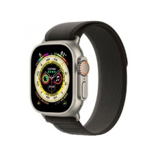 APPLE Watch Ultra Cellular 49mm Titanium Case with Black/Gray Trail Loop - S/M(mqfw3se/a)