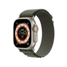 APPLE Watch Ultra Cellular 49mm Titanium Case with Green Alpine Loop - Large(mqfp3se/a)