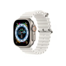 APPLE Watch Ultra Cellular, 49mm Titanium Case with White Ocean Band (mnhf3se/a)