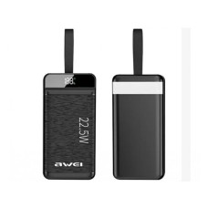 AWEI P140K Powerbank 30000 mAh/Li-Polymer/Crni