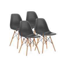 Bolzz Milano set 4 stolice Gray