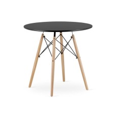 Bolzz Torino okrugli sto 80 cm Black