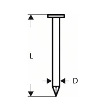 BOSCH Ekser sa prugama okrugla glava SN21RK 90, 3,1 mm, 90 mm, čista, glatka BOSCH Ekser sa prugama okrugla glava SN21RK 90, 3,1 mm, 90 mm, čista, glatka