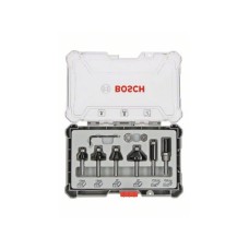 BOSCH Komplet glodala, 6 komada, Trim&Edging držač od 6 mm 2607017468