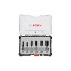 BOSCH Komplet ravnih glodala, 6 komada, držač od 6 mm 2607017465