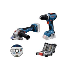BOSCH plavi alat Akumulatorski set Bosch GSR 18V-65 + GWS 18V-11 + 45-delni set bitova, 0615A50091 BOSCH plavi alat Akumulatorski set Bosch GSR 18V-65 + GWS 18V-11 + 45-delni set bitova, 0615A50091
