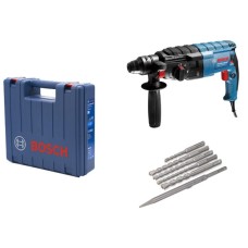 BOSCH plavi alat GBH 240 bušilica za beton SDS-Plus + 6-delni set burgija u koferu, 790W, 0611272102 BOSCH plavi alat GBH 240 bušilica za beton SDS-Plus + 6-delni set burgija u koferu, 790W, 0611272102