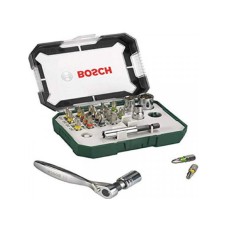 BOSCH zeleni alat 26-delni set bitova sa rašpom 2607017322