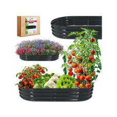 CHOMIK Bastenska zardjinjera za povrce i cvece 120 x 60 x 30 cm, ovalna, antracit CHOMIK Bastenska zardjinjera za povrce i cvece 120 x 60 x 30 cm, ovalna, antracit