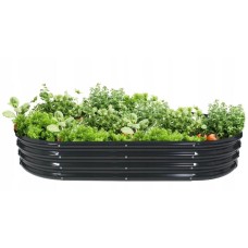 CHOMIK Bastenska zardjinjera za povrce i cvece 240 x 120 x 30 cm, ovalna, antracit CHOMIK Bastenska zardjinjera za povrce i cvece 240 x 120 x 30 cm, ovalna, antracit