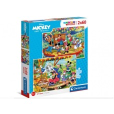 CLEMENTONI Puzzle 2 x 60 mickey and friends