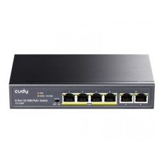 CUDY FS1006P PoE+ 6port switch