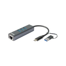D LINK USB-C/USB 3.0 na Ethernet adapter sa 3 USB porta (DUB-2332) D LINK USB-C/USB 3.0 na Ethernet adapter sa 3 USB porta (DUB-2332)