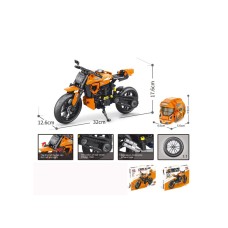 Denis Komplet za gradnju „Narandžasti motor“, 578 delova Denis Komplet za gradnju „Narandžasti motor“, 578 delova