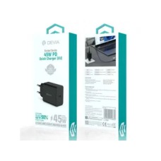 DEVIA Brzi punjač Rocket Series PD Quick Charger, 45W, Crni