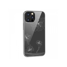 DEVIA Futrola Hard Case Crystal Flora za Iphone 13 pro srebrna
