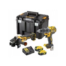 DeWALT Akumulatorski set bušilica-odvijač i brusilica DCK2020P2T