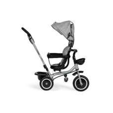 ECO TOYS 2u1 tricikl sa rotirajuim sediçtem i sklopivom tendom Gray, ECOTOYS