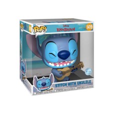 FUNKO POP! Jumbo: Stitch- w/Uke