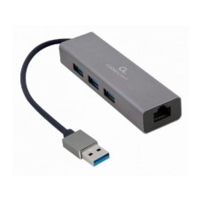 GEMBIRD A-AMU3-LAN-01 USB AM Gigabit network adapter with 3-port USB 3.0 hub 40285
