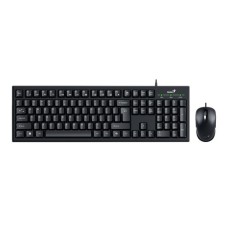 GENIUS KM-100SE USB US crna tastatura+ USB crni miš