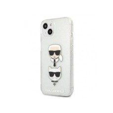 KARL LAGERFELD Futrola za iPhone 13 Silver Glitter Karl`s & Choupette