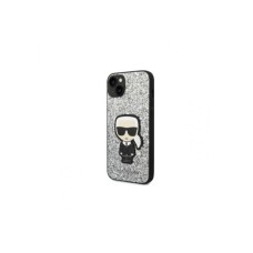 KARL LAGERFELD Futrola za iPhone 14 Silver Glitter Flakes Ikonik