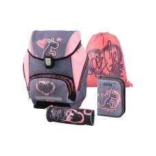 KENGUR Logic set, ranac anatomski, 4 u 1, devojcica, Kengur
