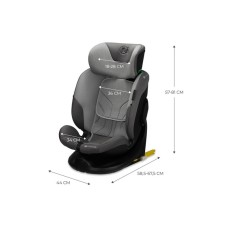 KINDERKRAFT AUTO SEDISTE I-FIX i size 40-150cm GRAPHITE BLACK