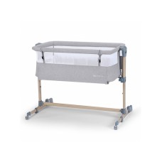 KINDERKRAFT Kolevka-Krevetac za bebe Neste Air Grey Light Melange Full Wood