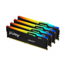 KINGSTON DIMM DDR5 128GB (4x32GB kit) 5200MT/s KF552C40BBAK4-128 FURY Beast Black RGB XMP