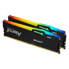 KINGSTON DIMM DDR5 64GB (2x32GB kit) 5600MT/s KF556C40BBAK2-64 Fury Beast RGB