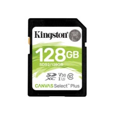 KINGSTON SDXC 128GB Class 10 U3, 100MB/s-85MB/s, SDS2/128GB