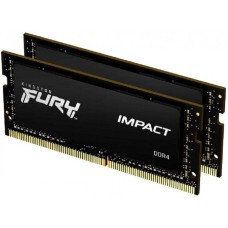 KINGSTON SODIMM DDR4 32GB 2x16GB kit 3200MHz FURY Impact Black KF432S20IBK2/32