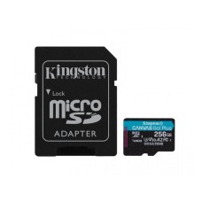 KINGSTON U3 V30 microSDXC 256GB Canvas Go Plus 170R A2 + adapter SDCG3/256GB