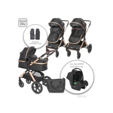 LORELLI BERTONI LORELLI KOLICA ZA BEBE VIOLA SET - BLACK DIAMONDS