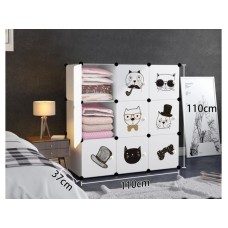 ModernHome DJEČIJI ORMAR SA 9 POLICA CATS 2 ModernHome DJEČIJI ORMAR SA 9 POLICA CATS 2