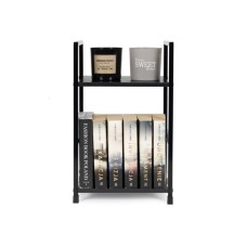 ModernHome Drvena polica sa dva nivoa loft black