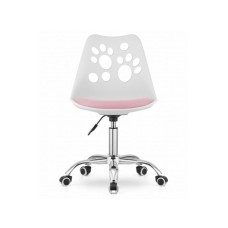 ModernHome Stolica Print White Pink