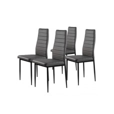 ModernHome Trpezarijske stolice set 4 kom Tami Dark Gray