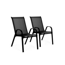 MultiGarden Set od 2 baštenske stolice black