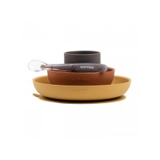 Nattou Set za večeru - 4 elementa oker (A074928)